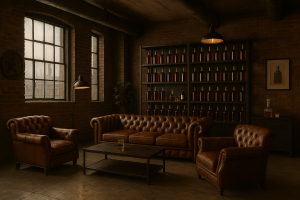 Industrial Whiskey Room
