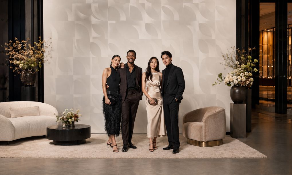 Elegant geometric fashion photo lounge